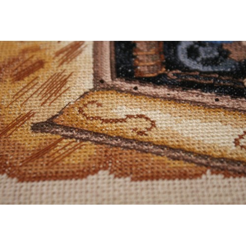 Cross-stitch kits Coffee beans, AH-040 by Abris Art - buy online! ✿ Fast delivery ✿ Factory price ✿ Wholesale and retail ✿ Purchase Big kits for cross stitch embroidery