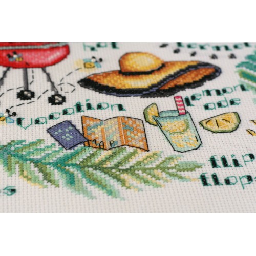Cross-stitch kits Summer delight, AH-042 by Abris Art - buy online! ✿ Fast delivery ✿ Factory price ✿ Wholesale and retail ✿ Purchase Big kits for cross stitch embroidery