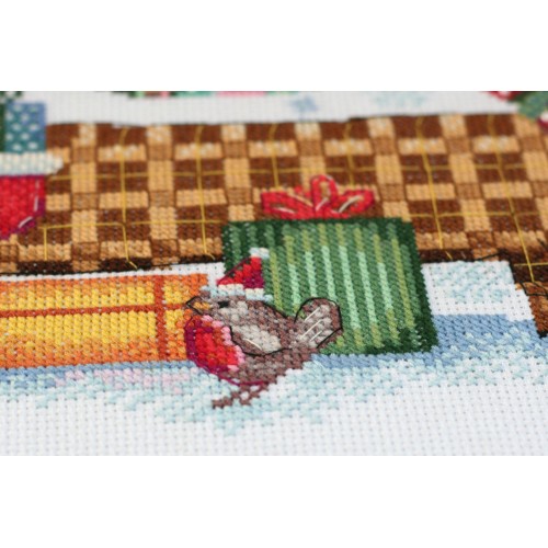 Cross-stitch kits I am feeling a holiday, AH-043 by Abris Art - buy online! ✿ Fast delivery ✿ Factory price ✿ Wholesale and retail ✿ Purchase Big kits for cross stitch embroidery