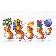 Cross-stitch kits We are in a hurry to greet