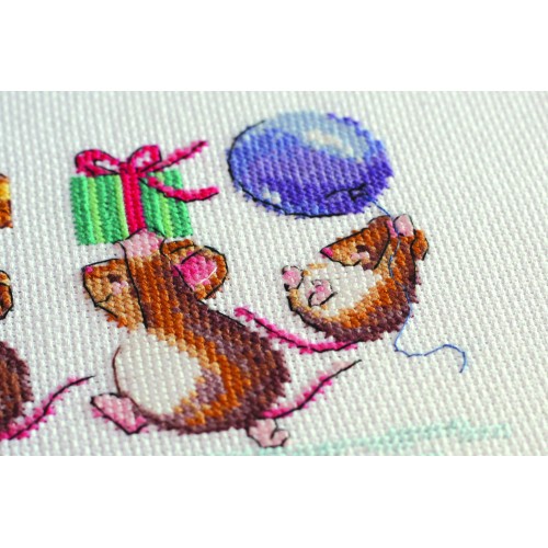 Cross-stitch kits We are in a hurry to greet, AH-044 by Abris Art - buy online! ✿ Fast delivery ✿ Factory price ✿ Wholesale and retail ✿ Purchase Big kits for cross stitch embroidery