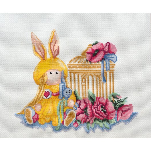 Cross-stitch kits Dolly, AH-045 by Abris Art - buy online! ✿ Fast delivery ✿ Factory price ✿ Wholesale and retail ✿ Purchase Big kits for cross stitch embroidery