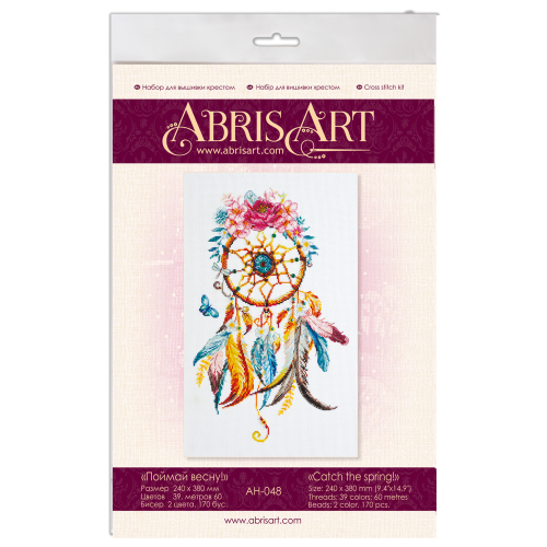 Cross-stitch kits Catch the spring!, AH-048 by Abris Art - buy online! ✿ Fast delivery ✿ Factory price ✿ Wholesale and retail ✿ Purchase Big kits for cross stitch embroidery
