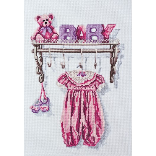 Cross-stitch kits Baby. Girl, AH-052 by Abris Art - buy online! ✿ Fast delivery ✿ Factory price ✿ Wholesale and retail ✿ Purchase Big kits for cross stitch embroidery