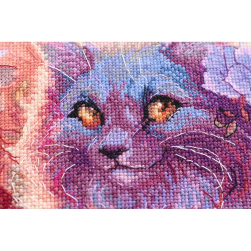 Cross-stitch kits Soft Paws, AH-066 by Abris Art - buy online! ✿ Fast delivery ✿ Factory price ✿ Wholesale and retail ✿ Purchase Big kits for cross stitch embroidery