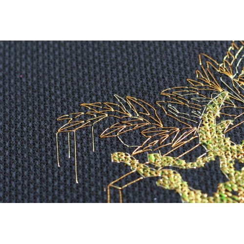 Cross-stitch kits Golden Beetle, AH-068 by Abris Art - buy online! ✿ Fast delivery ✿ Factory price ✿ Wholesale and retail ✿ Purchase Big kits for cross stitch embroidery