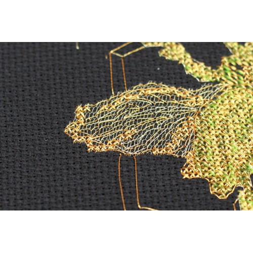 Cross-stitch kits Golden Beetle, AH-068 by Abris Art - buy online! ✿ Fast delivery ✿ Factory price ✿ Wholesale and retail ✿ Purchase Big kits for cross stitch embroidery