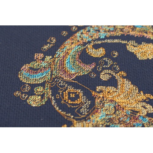 Cross-stitch kits Goldfish, AH-070 by Abris Art - buy online! ✿ Fast delivery ✿ Factory price ✿ Wholesale and retail ✿ Purchase Big kits for cross stitch embroidery