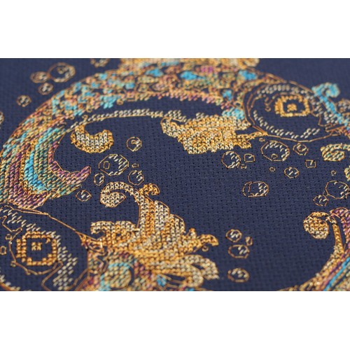 Cross-stitch kits Goldfish, AH-070 by Abris Art - buy online! ✿ Fast delivery ✿ Factory price ✿ Wholesale and retail ✿ Purchase Big kits for cross stitch embroidery