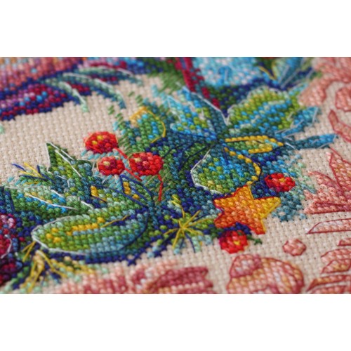 Cross-stitch kits Berry sweet, AH-076 by Abris Art - buy online! ✿ Fast delivery ✿ Factory price ✿ Wholesale and retail ✿ Purchase Big kits for cross stitch embroidery