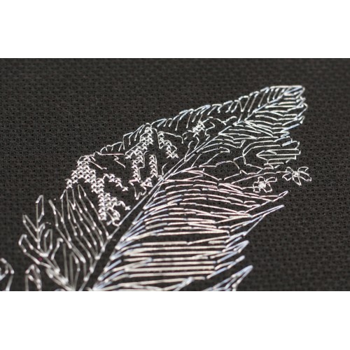 Cross-stitch kits Feather-1, AH-077 by Abris Art - buy online! ✿ Fast delivery ✿ Factory price ✿ Wholesale and retail ✿ Purchase Big kits for cross stitch embroidery