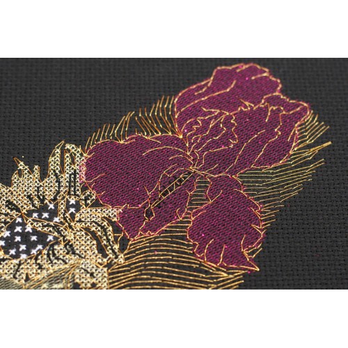 Cross-stitch kits Flower wind-2, AH-080 by Abris Art - buy online! ✿ Fast delivery ✿ Factory price ✿ Wholesale and retail ✿ Purchase Big kits for cross stitch embroidery