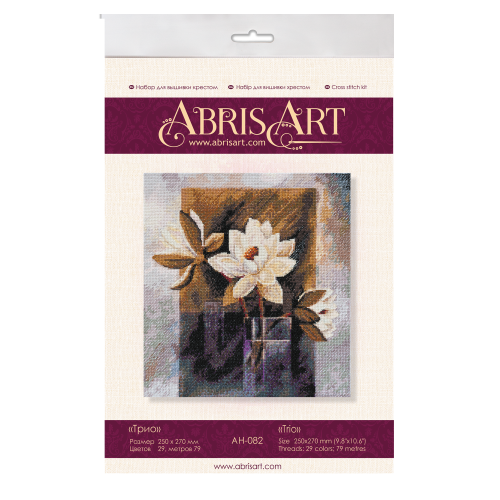 Cross-stitch kits Trio, AH-082 by Abris Art - buy online! ✿ Fast delivery ✿ Factory price ✿ Wholesale and retail ✿ Purchase Big kits for cross stitch embroidery