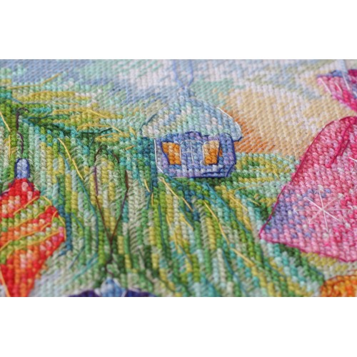 Cross-stitch kits New Years honey, AH-084 by Abris Art - buy online! ✿ Fast delivery ✿ Factory price ✿ Wholesale and retail ✿ Purchase Big kits for cross stitch embroidery