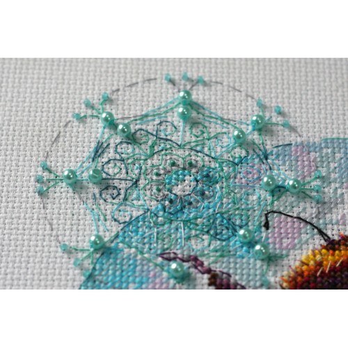 Cross-stitch kits Caramel spider web, AH-085 by Abris Art - buy online! ✿ Fast delivery ✿ Factory price ✿ Wholesale and retail ✿ Purchase Big kits for cross stitch embroidery