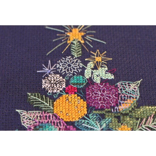 Cross-stitch kits Christmas tree, AH-090 by Abris Art - buy online! ✿ Fast delivery ✿ Factory price ✿ Wholesale and retail ✿ Purchase Big kits for cross stitch embroidery