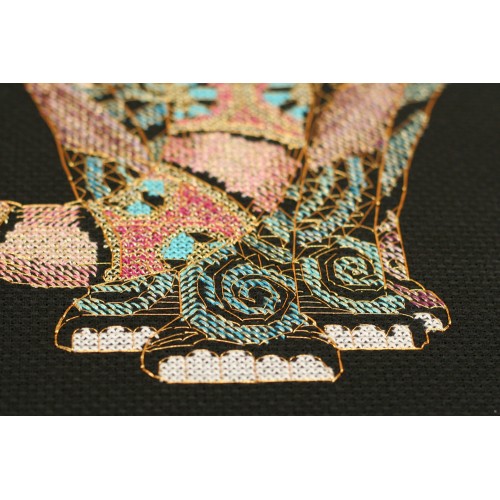 Cross-stitch kits Golden elephant, AH-094 by Abris Art - buy online! ✿ Fast delivery ✿ Factory price ✿ Wholesale and retail ✿ Purchase Big kits for cross stitch embroidery