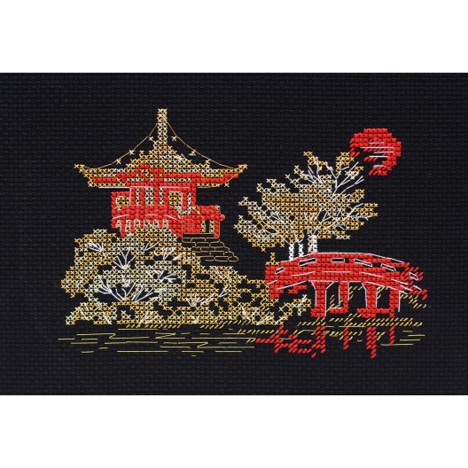 Cross-stitch kits Japan-1, AH-097 by Abris Art - buy online! ✿ Fast delivery ✿ Factory price ✿ Wholesale and retail ✿ Purchase Big kits for cross stitch embroidery