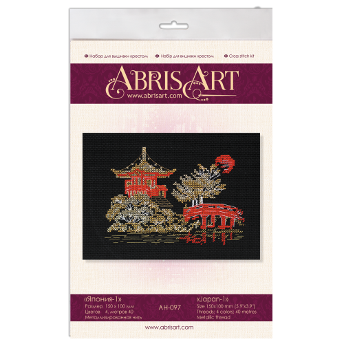 Cross-stitch kits Japan-1, AH-097 by Abris Art - buy online! ✿ Fast delivery ✿ Factory price ✿ Wholesale and retail ✿ Purchase Big kits for cross stitch embroidery