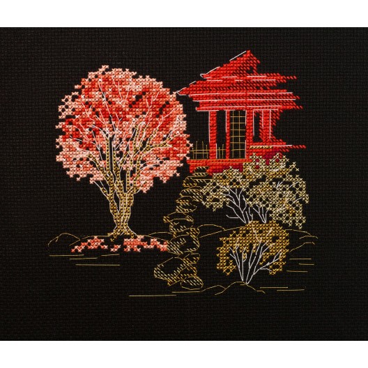 Cross-stitch kits Japan-3, AH-099 by Abris Art - buy online! ✿ Fast delivery ✿ Factory price ✿ Wholesale and retail ✿ Purchase Big kits for cross stitch embroidery