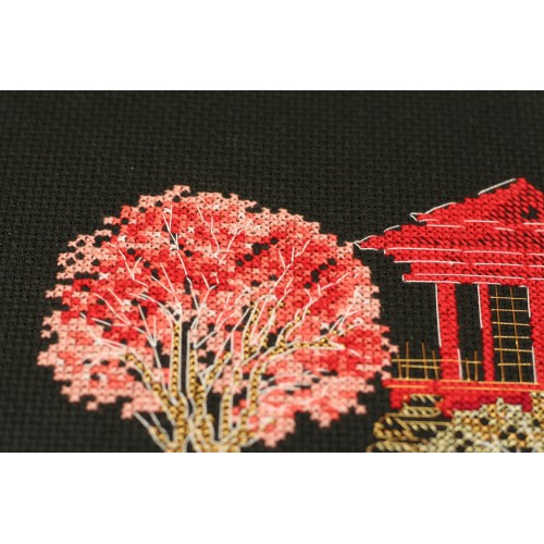 Cross-stitch kits Japan-3, AH-099 by Abris Art - buy online! ✿ Fast delivery ✿ Factory price ✿ Wholesale and retail ✿ Purchase Big kits for cross stitch embroidery