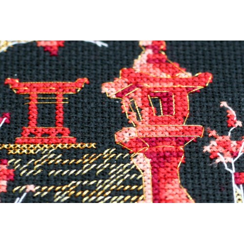 Cross-stitch kits Japan-4, AH-100 by Abris Art - buy online! ✿ Fast delivery ✿ Factory price ✿ Wholesale and retail ✿ Purchase Big kits for cross stitch embroidery