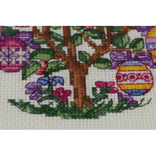 Cross-stitch kits Easter tree, AH-107 by Abris Art - buy online! ✿ Fast delivery ✿ Factory price ✿ Wholesale and retail ✿ Purchase Big kits for cross stitch embroidery