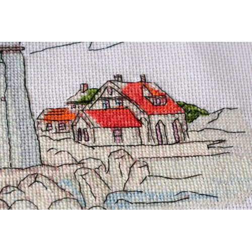 Cross-stitch kits Lighthouse light, AH-109 by Abris Art - buy online! ✿ Fast delivery ✿ Factory price ✿ Wholesale and retail ✿ Purchase Big kits for cross stitch embroidery