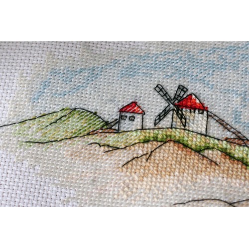 Cross-stitch kits Windmills, AH-111 by Abris Art - buy online! ✿ Fast delivery ✿ Factory price ✿ Wholesale and retail ✿ Purchase Big kits for cross stitch embroidery
