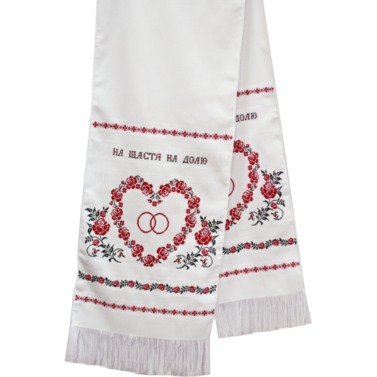 Cross-stitch kits Wedding rushnyk, AHE-001 by Abris Art - buy online! ✿ Fast delivery ✿ Factory price ✿ Wholesale and retail ✿ Purchase Cross Stitch Towel Kits