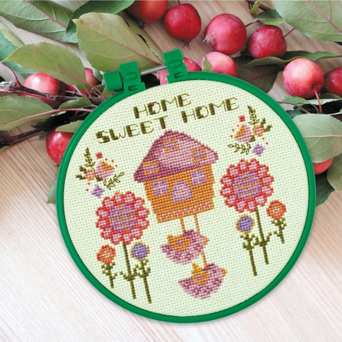 Cross-stitch kits Home Sweet Home, AHM-002 by Abris Art - buy online! ✿ Fast delivery ✿ Factory price ✿ Wholesale and retail ✿ Purchase Kits-miniature for cross stitch