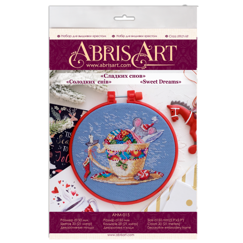 Cross-stitch kits Sweet dreams, AHM-015 by Abris Art - buy online! ✿ Fast delivery ✿ Factory price ✿ Wholesale and retail ✿ Purchase Kits-miniature for cross stitch