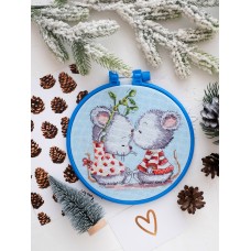 Cross-stitch kits Fallen in love mice