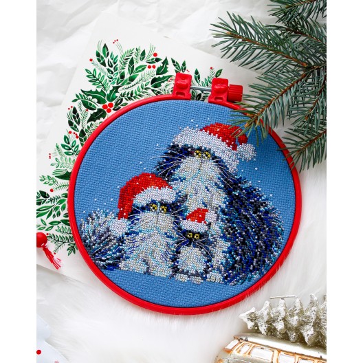 Cross-stitch kits Have you called Santa?, AHM-024 by Abris Art - buy online! ✿ Fast delivery ✿ Factory price ✿ Wholesale and retail ✿ Purchase Kits-miniature for cross stitch