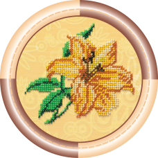 Mini Bead embroidery kit Lily