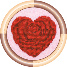 Mini Bead embroidery kit Heart