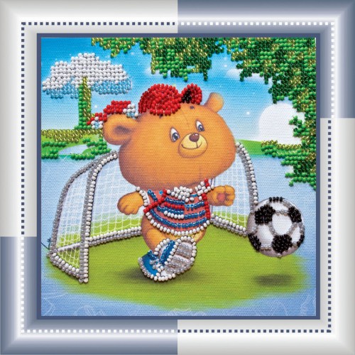 Goalkeeper, AM-022 by Abris Art - buy online! ✿ Fast delivery ✿ Factory price ✿ Wholesale and retail ✿ Purchase Sets-mini-for embroidery with beads on canvas