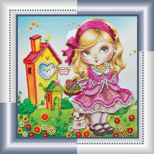 Birthday girl, AM-024 by Abris Art - buy online! ✿ Fast delivery ✿ Factory price ✿ Wholesale and retail ✿ Purchase Sets-mini-for embroidery with beads on canvas