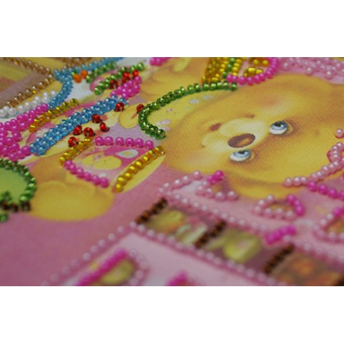 Mini Bead embroidery kit Breakfast, AM-033 by Abris Art - buy online! ✿ Fast delivery ✿ Factory price ✿ Wholesale and retail ✿ Purchase Sets-mini-for embroidery with beads on canvas
