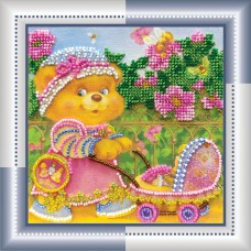 Mini Bead embroidery kit Mothers and daughters