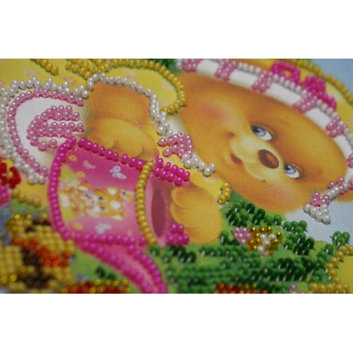 Mini Bead embroidery kit Hostess, AM-036 by Abris Art - buy online! ✿ Fast delivery ✿ Factory price ✿ Wholesale and retail ✿ Purchase Sets-mini-for embroidery with beads on canvas