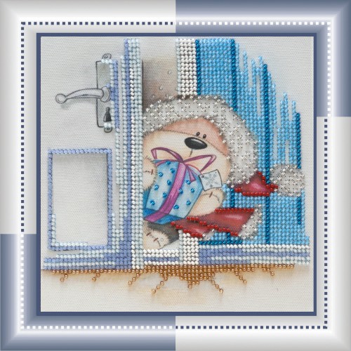 Mini Bead embroidery kit Surprise, AM-050 by Abris Art - buy online! ✿ Fast delivery ✿ Factory price ✿ Wholesale and retail ✿ Purchase Sets-mini-for embroidery with beads on canvas