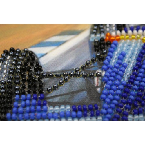 Mini Bead embroidery kit BMW F-1, AM-051 by Abris Art - buy online! ✿ Fast delivery ✿ Factory price ✿ Wholesale and retail ✿ Purchase Sets-mini-for embroidery with beads on canvas