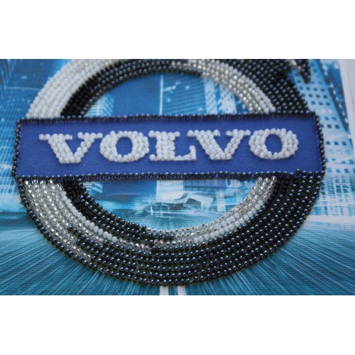 Mini Bead embroidery kit VOLVO, AM-061 by Abris Art - buy online! ✿ Fast delivery ✿ Factory price ✿ Wholesale and retail ✿ Purchase Sets-mini-for embroidery with beads on canvas