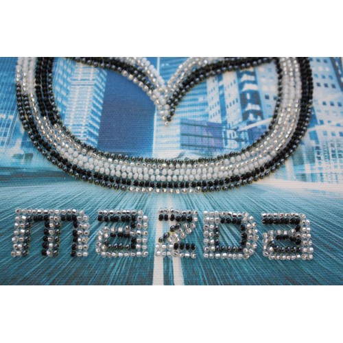 Mini Bead embroidery kit MAZDA, AM-064 by Abris Art - buy online! ✿ Fast delivery ✿ Factory price ✿ Wholesale and retail ✿ Purchase Sets-mini-for embroidery with beads on canvas