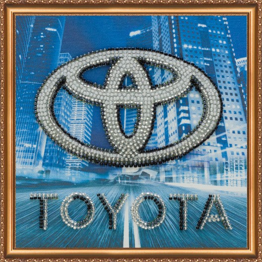 Mini Bead embroidery kit TOYOTA, AM-065 by Abris Art - buy online! ✿ Fast delivery ✿ Factory price ✿ Wholesale and retail ✿ Purchase Sets-mini-for embroidery with beads on canvas