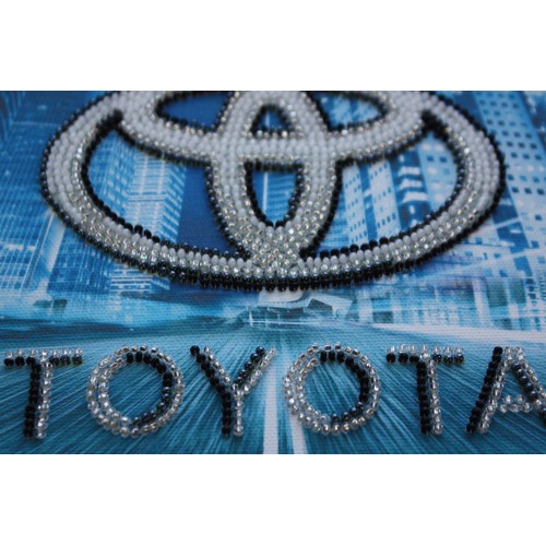 Mini Bead embroidery kit TOYOTA, AM-065 by Abris Art - buy online! ✿ Fast delivery ✿ Factory price ✿ Wholesale and retail ✿ Purchase Sets-mini-for embroidery with beads on canvas