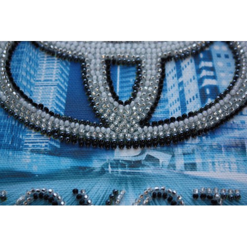 Mini Bead embroidery kit TOYOTA, AM-065 by Abris Art - buy online! ✿ Fast delivery ✿ Factory price ✿ Wholesale and retail ✿ Purchase Sets-mini-for embroidery with beads on canvas