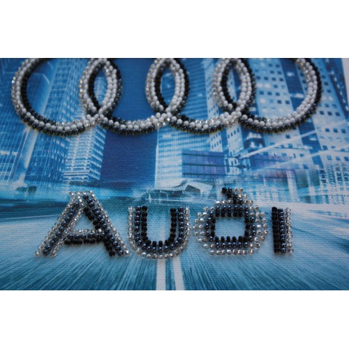 Mini Bead embroidery kit Audi, AM-066 by Abris Art - buy online! ✿ Fast delivery ✿ Factory price ✿ Wholesale and retail ✿ Purchase Sets-mini-for embroidery with beads on canvas