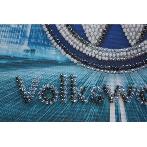 Mini Bead embroidery kit Volkswagen, AM-069 by Abris Art - buy online! ✿ Fast delivery ✿ Factory price ✿ Wholesale and retail ✿ Purchase Sets-mini-for embroidery with beads on canvas